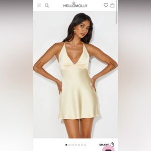 Hello Molly Yours To Love Satin Mini Dress